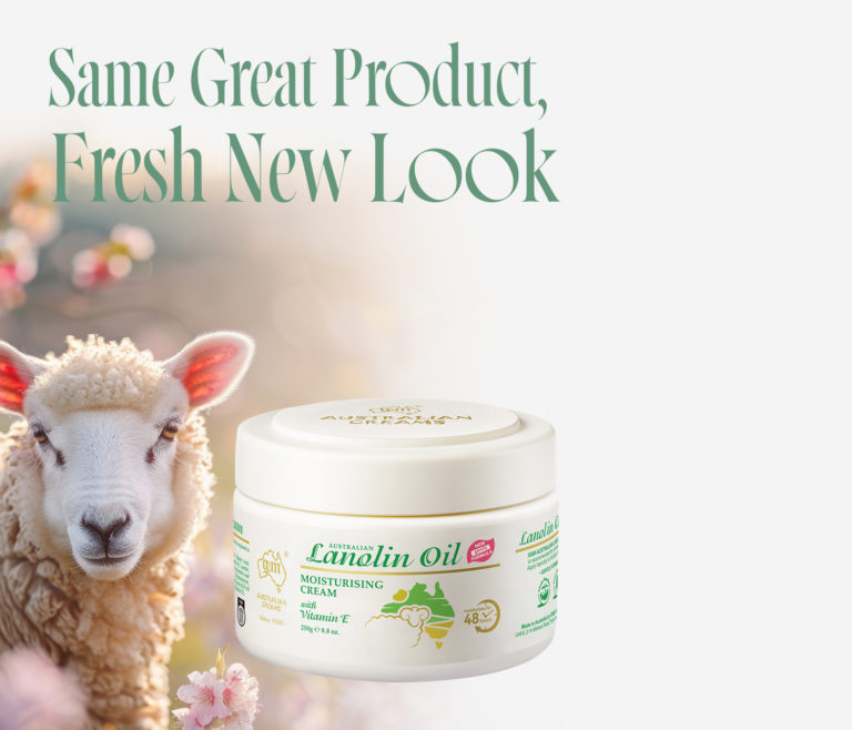 Same Great Product, Fresh New Look! Australian Creams Lanolin Oil Moisturiser